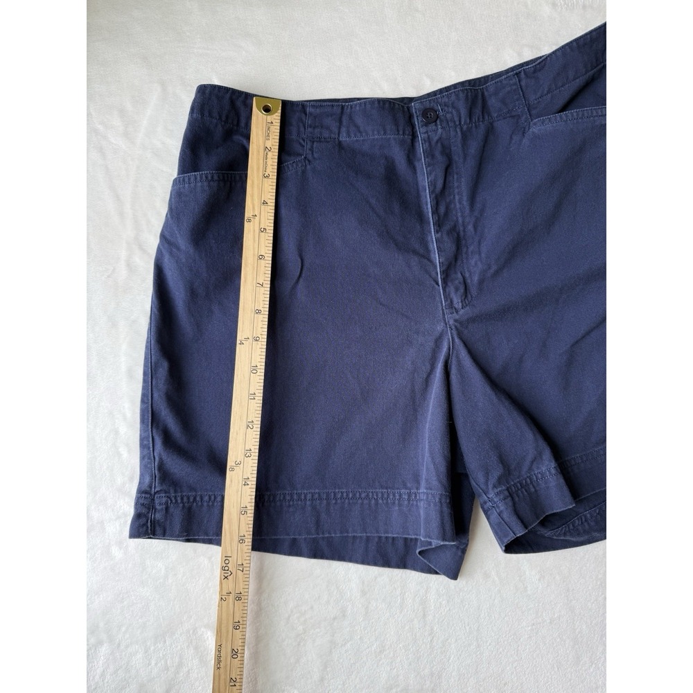 Dressbarn 100% Cotton Size 14 Navy Blue Pocket Chino Shorts - Picture 3 of 7